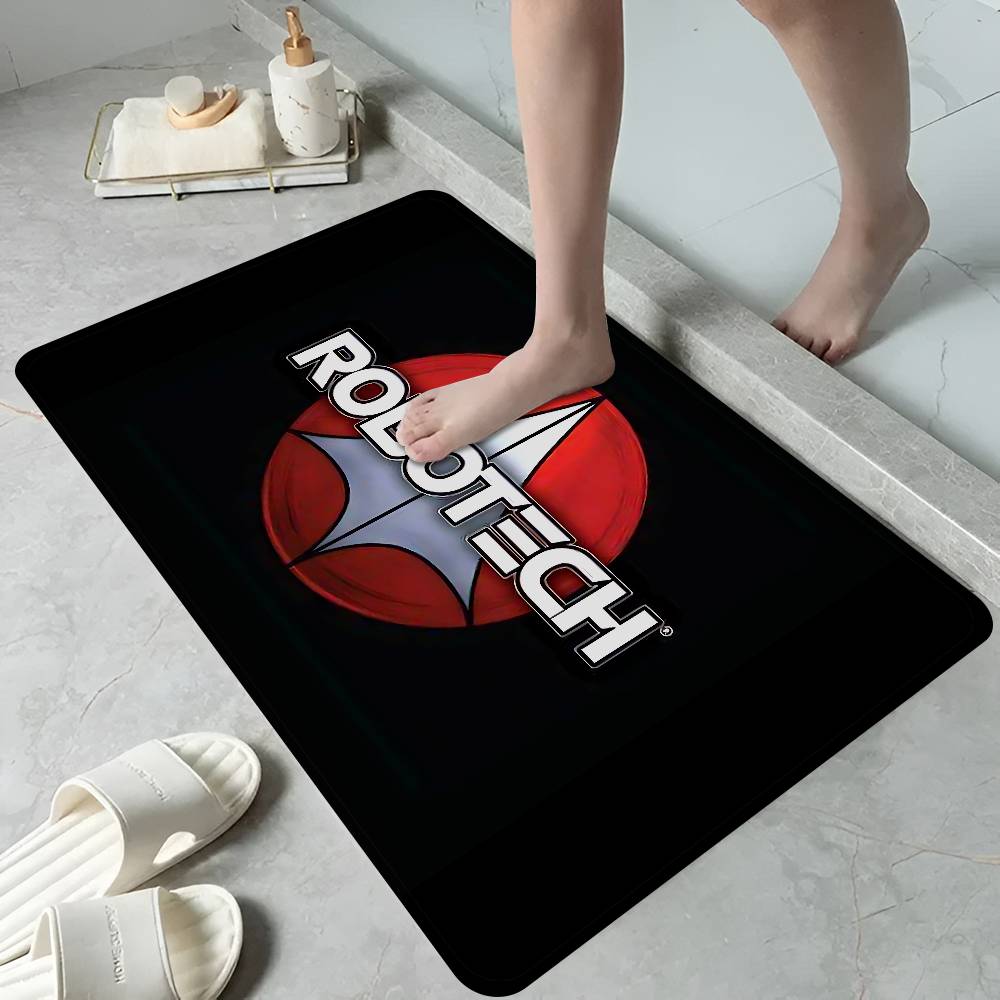 Anime R-Robotech Bathroom Mat Kids Room Bedroom Decoration Balcony Anti-Slip Doormat Living Room Welcome Rug