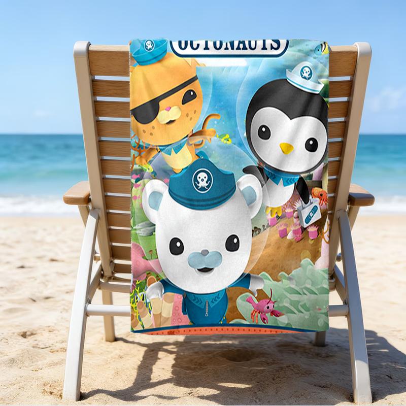 Ultra-Soft Beach Towel with Octonauts Theme,Ideal for Pool - Camping, Diving - Perfect Travel Essential, Vibrant Beach Towel.
