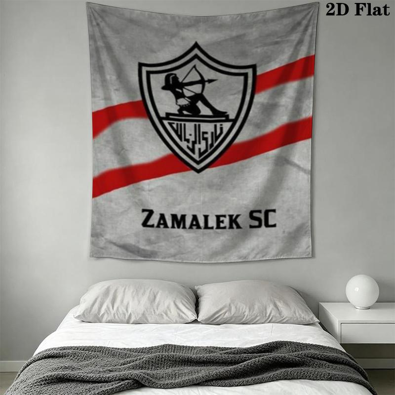 Zamalek SC Wall Tapestry Aesthetic Wall Hanging Printed Fabric Blanket Decorative Tapestries for Bedroom Living Room Home Decor