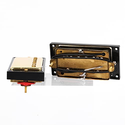 Yibuy Gold Double Coil Sealed Humbucker Pickup Set для электрогитары