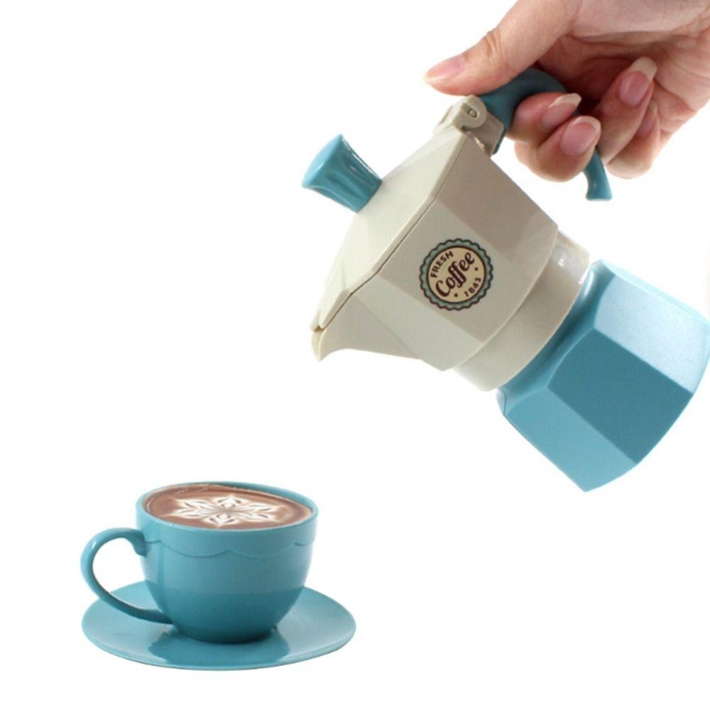 Coffee Machine Simulation Coffee Set Kettle Snack Afternoon Tea Toy Play House Toy  Kids Gift