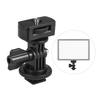 Universal Adjustable Cold Hot Shoe Mount Adapter with 1 4  Screw for Viltrox and other Brands LED Light Video Monitor