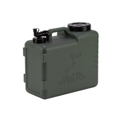 CAPTAIN STAG Полиэтиленовый бак для воды с краном и Сделано в Boldy (КАПИТАН ОЛЕНЬ) Бак/Фляга для воды, 10 л, Ручка, Оливковый, Япония, UE-2047