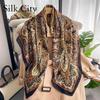 High-quality Luxurious Silk Scarves Headband Scarfs Neck Scarf For Women Chain Silk Scarf Women's Decorative Shawl