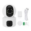 Dual Lens Security Camera Support WiFi Bluetooth Motion Detection Tracking 2 Way Talk Home Security