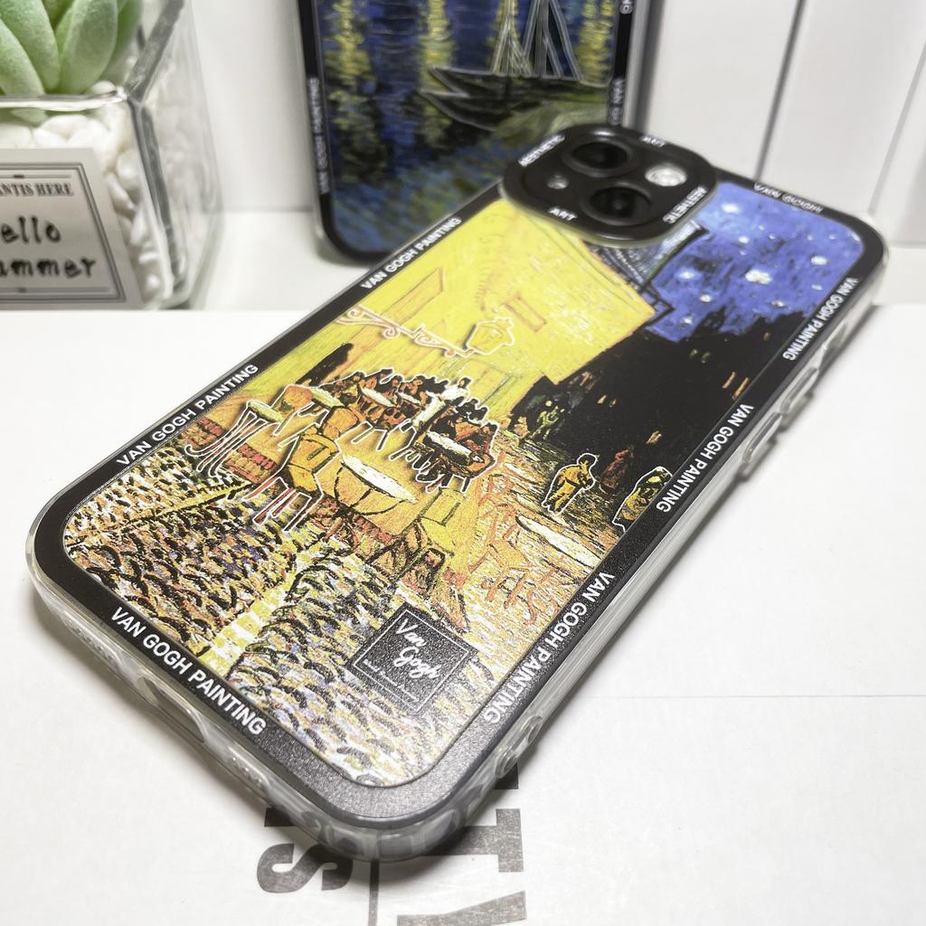 Ван Гог Suowers The Starry Night Art Эстетический чехол для телефона для iPhone 15 14 13 12 11 Pro Max Mini XS X XR SE 8 Plus