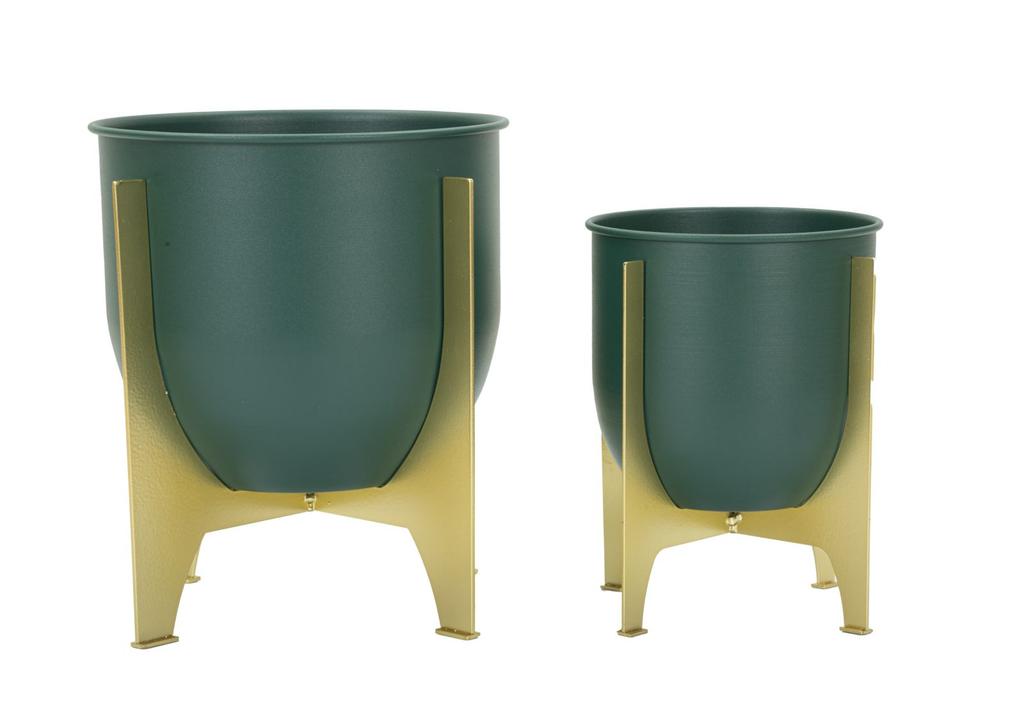 Vase Holder Grent Shet Set 2 Pcs Cm Ø 24,5X26-19X21