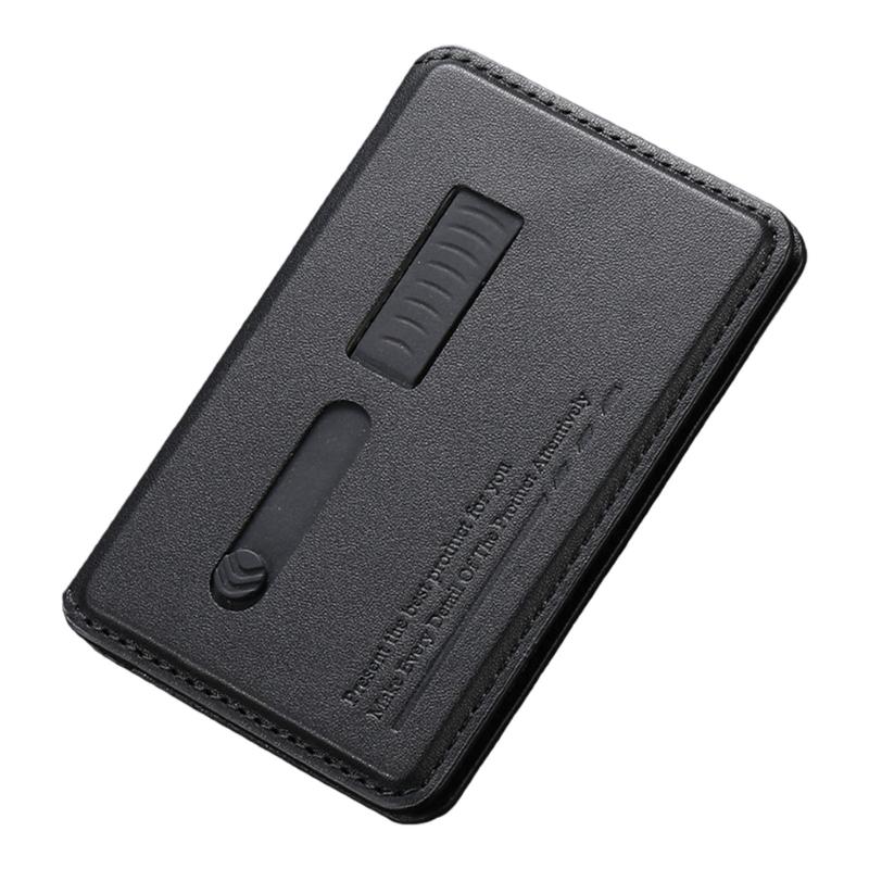 Регулируемый угол обзора Подставка для телефона Хранение карт Складная конструкция Магнитная задняя панель Конструкция из ПУ-кожи