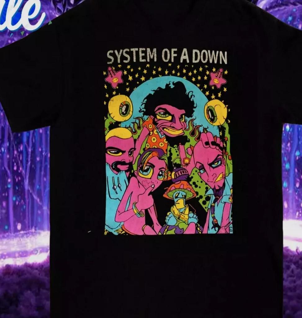 Винтажная футболка System of a Down Размер S M L 2345XL Хлопок