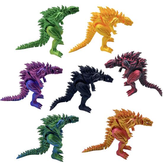 3D-печатный динозавр, шарнирная модель динозавра, гибкая игрушка-динозавр для снятия стресса, декор для домашнего офиса