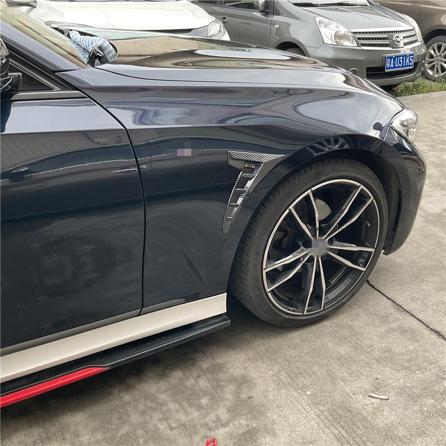 Carbon Fiber Look Car Side Fender Wing Air Flow Intake Vent Trim Stickers Sports