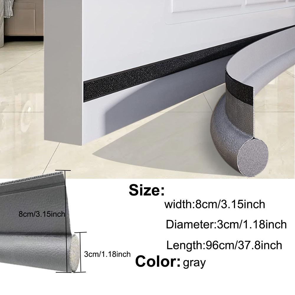 1pc Door Bottom Sealing Strip, Adjustable Weatherstrip Under Door Draft Stopper, Anti-cold One Side Foam Blocker, Weather Strip