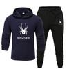 2025 Classic Leisure Set Autumn New Spider Personalized Pattern Printed Hoodie Set
