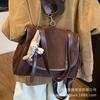 Повседневная сумка-мессенджер в стиле ретро большой вместимости женская 2025 новая популярная модель на осень и зиму рюкзак школьная сумка