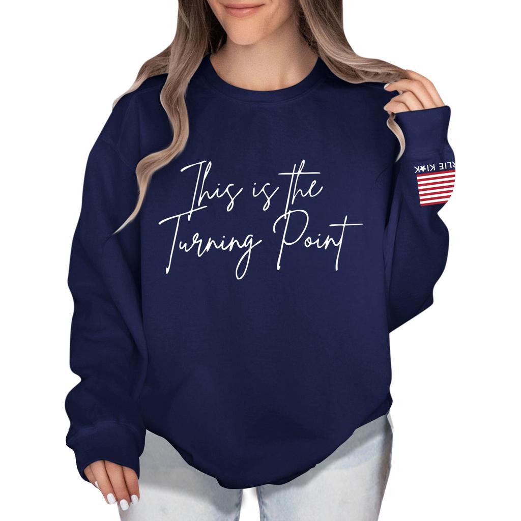 Women's Colorblock Sweatshirt Long Sleeve Round Neck Casual Comfortable Loose Lightweight Women's Sweatshirtt