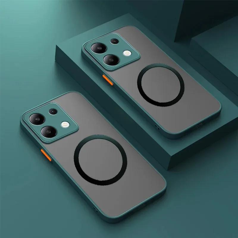 Беспроводная магнитная крышка для чехла Magsafe для Xiaomi 14T 15 Poco M6 Pro 4G матовая Защитная крышка для камеры для poco F6 F5 x6 pro