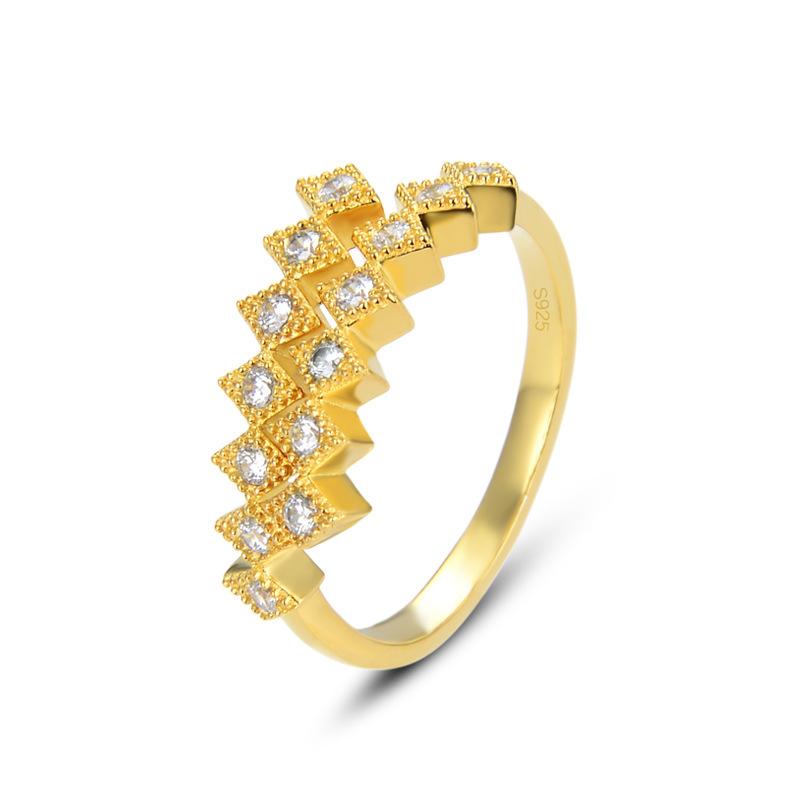 Классическое кольцо Lindon из стерлингового серебра 925 пробы с цирконом, женские ювелирные изделия, свадебный подарок для вечеринки