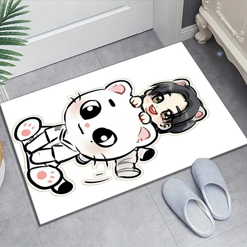 1pc Kpop Team8 Design Area Rug - Non-Slip, Soft & Cozy Floor Mat for Living Room, Bedroom, Office - Indoor/Outdoor Decorative Carpet
