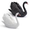Simulation Swan Model White Swan Figurine Miniature Farm Animal Educational Toy Realistic Poultry Decoration Ornament