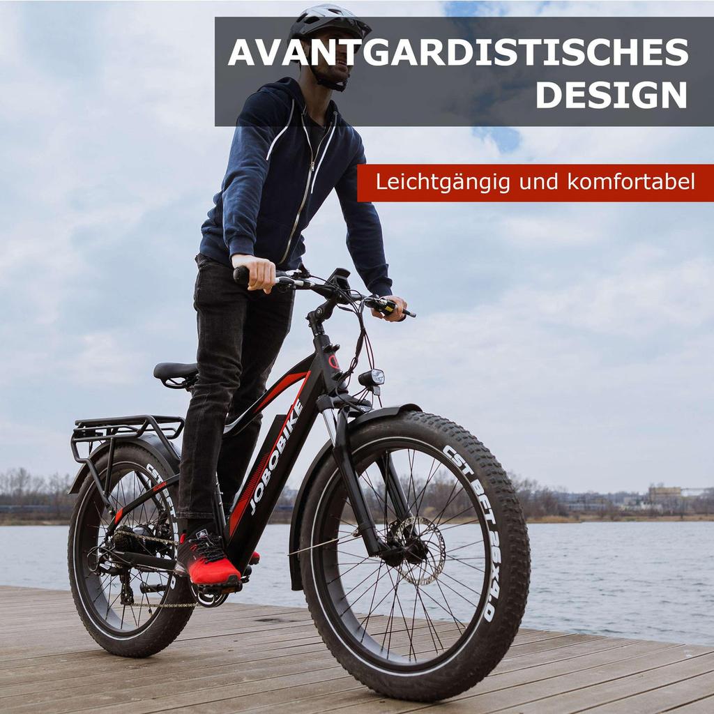 Электровелосипед JOBOBIKE Robin 26'' для взрослых 250 Вт мотор Bafang 48В13Ач