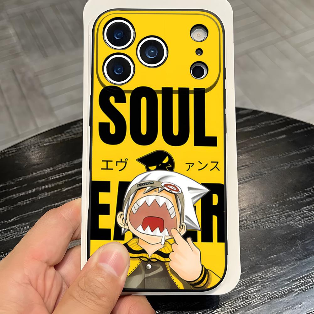 S-Soul E-Eater Evans Maka Albarn Phone Case For IPhone 17 Pro Max 16 15 14 Pro Max 13 11 X Xs Xr 8 7Plus Silicone Cover