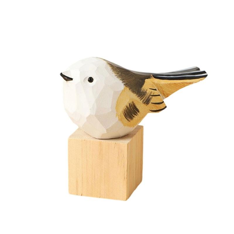 Птица Скульптура Ручная Работа Декоративный Подарок с Блоком Для Любителя Природы