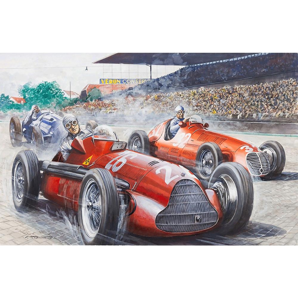 Graffiti Racing Car Driver Canvas Paintings Wall Art Posters Abstract Living Room Art Pictures Decor