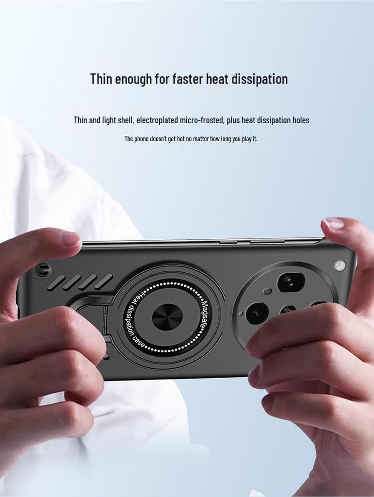 Чехол для телефона OPPO FindX9/Reno14: A5Pro Магнитное охлаждение с невидимой подставкой и защитой GT7p