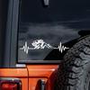 Наклейка Heartbeat Offroad Mountain Car Decal 4x4 Offroad Truck Auto Vehicle Windglass Bumper Vinyl Decor
