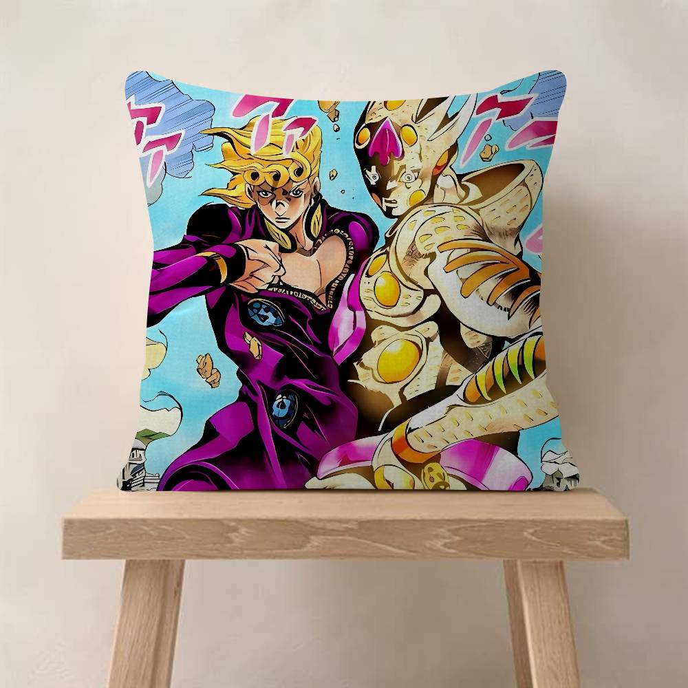 Японская Манга JoJo Bizarre Adventure Офисная Подушка Наволочка Автомобильная Наволочка на Подушку 45X45СМ Наволочка на Подушку для Спины Подушка для Дивана