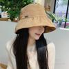 Foldable Wide Brim Sun Hat Breathable Solid Color Bucket Hat Fashion Fishmen Hat  Summer
