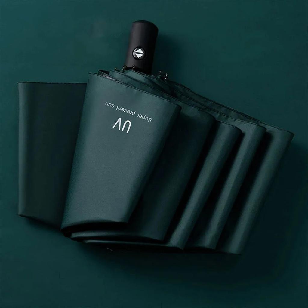1pc-Super Strong Windproof Automatic Umbrella Sunshade Uv Protection Folding Sunproo Anti-Storm Large Size Reverse Rain Gear