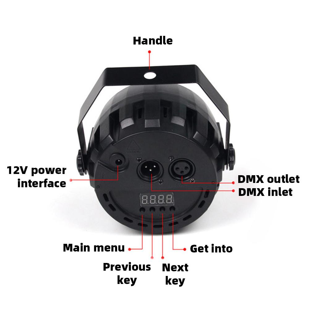 78 Led Stage Light DMX Control RGB Par Disco Strobe Light DJ Sound Party Lights Effect Lighting Party Holiday Pub Wedding Lights