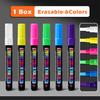 6/8 Цветов Безпылевой Жидкий Меловой Маркер Стираемые Маркеры Доска Граффити Рисование