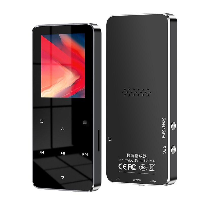НОВЫЙ 1,8-дюймовый металлический сенсорный MP3 MP4 музыкальный плеер Bluetooth 4.2 поддерживает карты, с FM-будильником, шагомером, электронной книгой, встроенным динамиком