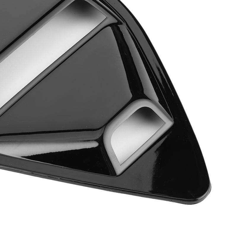 Car Decoration Sticker Glossy Black Car Window Louvers Side Air Vent Cover Fit for 2016‑ Window Side Vent