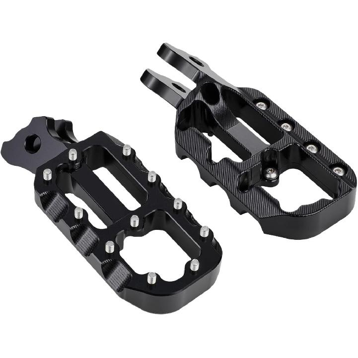Electric Dirt Bike Foot Pegs CNC for Surron LBX Eride Pro SS 2.0 3.0 E Ride Pro SR/S 79Bike Falcon GT, Sur Ron Stable Wider Platform Footpegs Secure