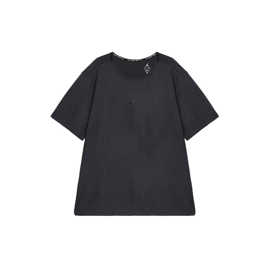 Jordan Dri-Fit Adv быстросохнущая футболка с круглым вырезом, однотонным логотипом, коротким рукавом, мужские футболки темно-серого цвета FN5865022