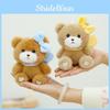 Adorable Cute Bow Knot Teddy Bear Plush Keychain Soft Short Plush Pendant