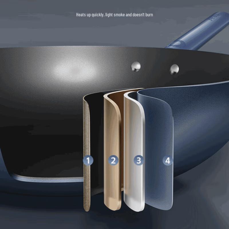 Aishida 32cm Titanium Non-stick Wok