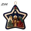 Festive Wall Fireplace Decoration Felt Christmas Pendant, Decorative Hanging Ornament for Holiday Indoor Outdoor Xmas Tree Decor Home Decor,