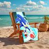 1Pc Sonic Through Ice Beach Towel Quick Dry Multiuse For Beach Pool Gym Yoga Home Travel Christmas Halloween Xmas Gift N1295