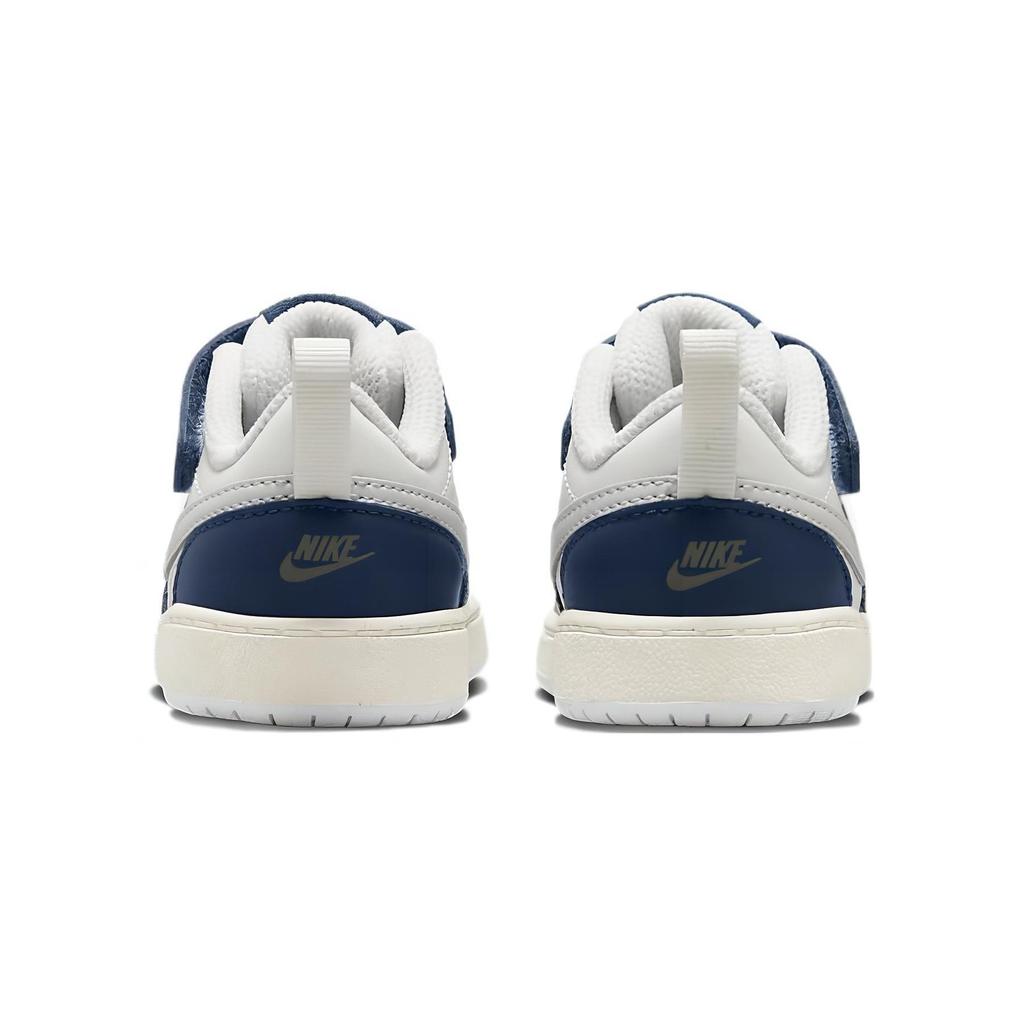 Nike Кроссовки Court Borough Low 2 Удобные Прочные Низкие Обувь для ходьбы Детские кроссовки Белый Синий BQ5453-121