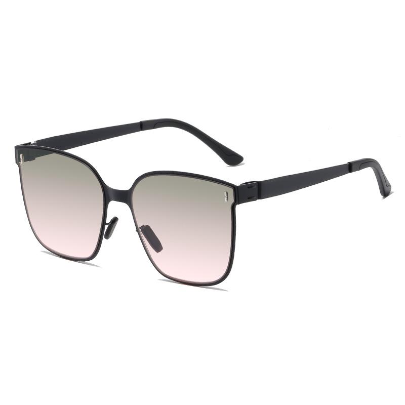 Нейлоновые поляризационные солнцезащитные очки высокой четкости Солнцезащитные очки из нержавеющей стали Солнцезащитные очки с защитой от УФ-лучей