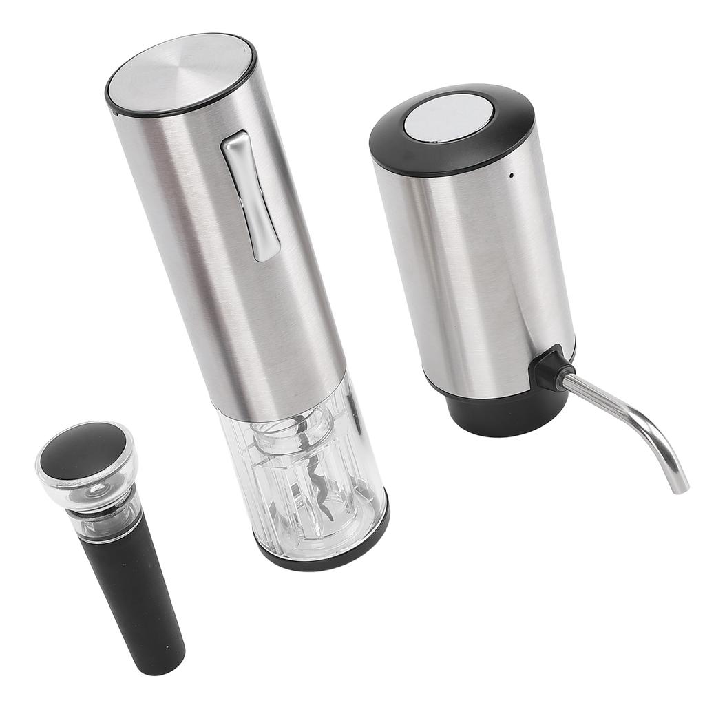 Электрический диспенсер для вина, аэратор и набор штопоров, вакуумная пробка, нож для фольги, наливатель для вина, USB-перезаряжаемый автоматический набор для открывания винных бутылок