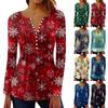Рубашки с длинным рукавом для женщин, осенняя мода, нарядные повседневные блузки, модные плиссированные туники, топы для леггинсов, Рождество
