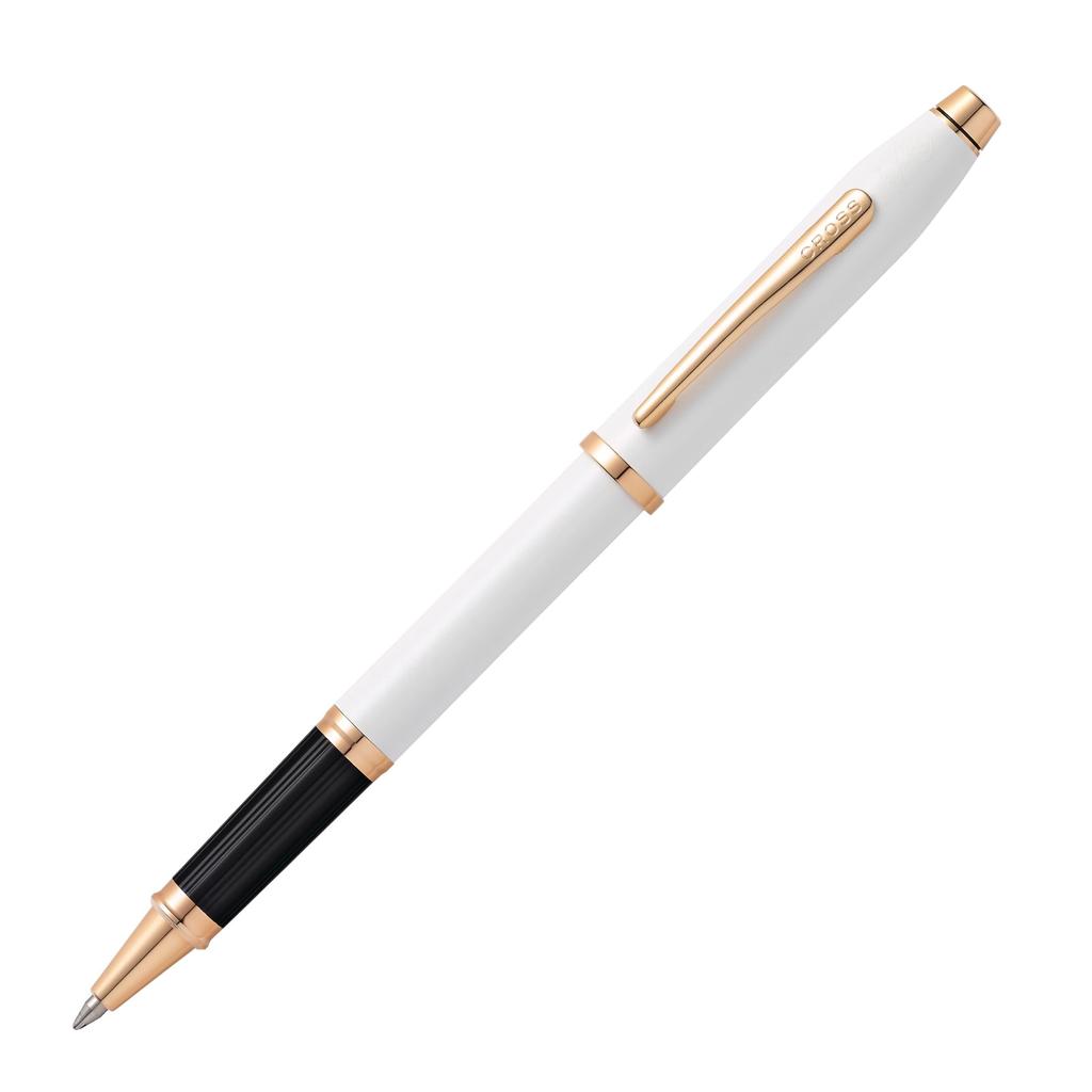 Cross Century II Pearl White Premium Gift Boxed Rollerball Medium A perfect gift for or other special Pen, Nib, Water-Based Ink. Father's Day,