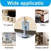 4 Pack Silver Furniture Feet Steel Load Levelers Furniture Leveler Leg  Workbench Table Cabinet