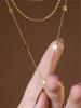 1 Pc Stainless Steel Plated 18K Trendy Bohemian Star Starry Y-Shaped Women'S Personalized Necklace