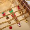 18K Gold-Plated Christmas DIY Pendant Bracelet